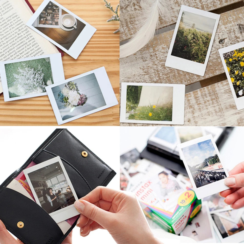 Fujifilm Instax Mini Film White 10 20 40 60 80 100 Sheets For FUJI Instant Camera Mini 12/11/Evo + Free Stickers（expiry-2027）