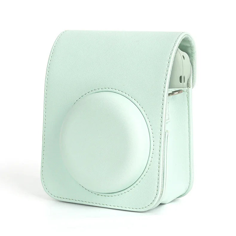 PU Leather Soft Protective Case for Instax Mini 12 Camera with Shoulder Strap Fujifilm Film Camera Travel Bag