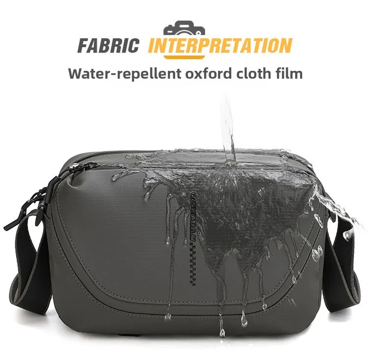Men's Crossbody Camera Bag Portable One Shoulder Micro-Single Storage Outdoor Digital SLR Camera Pouch