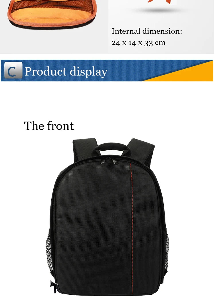 Digital Camera Backpack, Outdoor Large-Capacity Camera Bag, Laptop Backpack, Multi-Functional Convenient Backpack