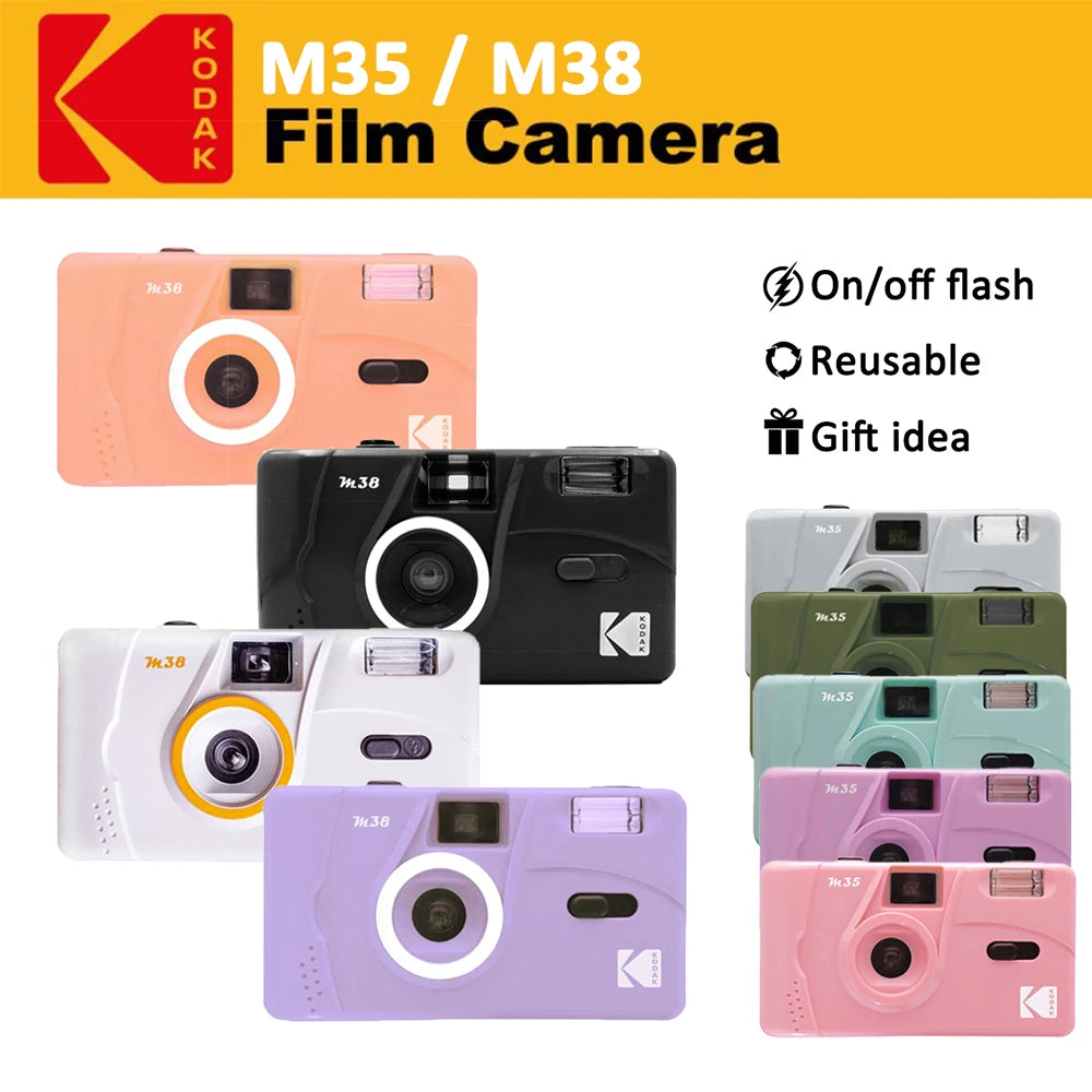 KODAK M35/ M38Film Camera 35MM Retro Manual Film Camera Non-Disposable Film Film Machine with Flash Function Repeatability