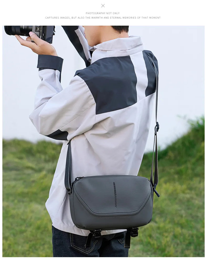 Men's Crossbody Camera Bag Portable One Shoulder Micro-Single Storage Outdoor Digital SLR Camera Pouch