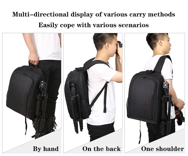 Digital Camera Backpack, Outdoor Large-Capacity Camera Bag, Laptop Backpack, Multi-Functional Convenient Backpack