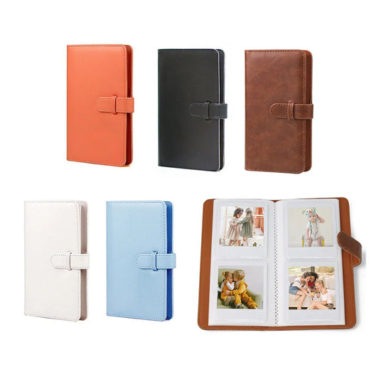 80 Pockets Retro PU Photo Album Fit For Instax Square Film For Fujifilm SQ1 SQ6 SQ20 SQ10 SP3 Camera Accessories