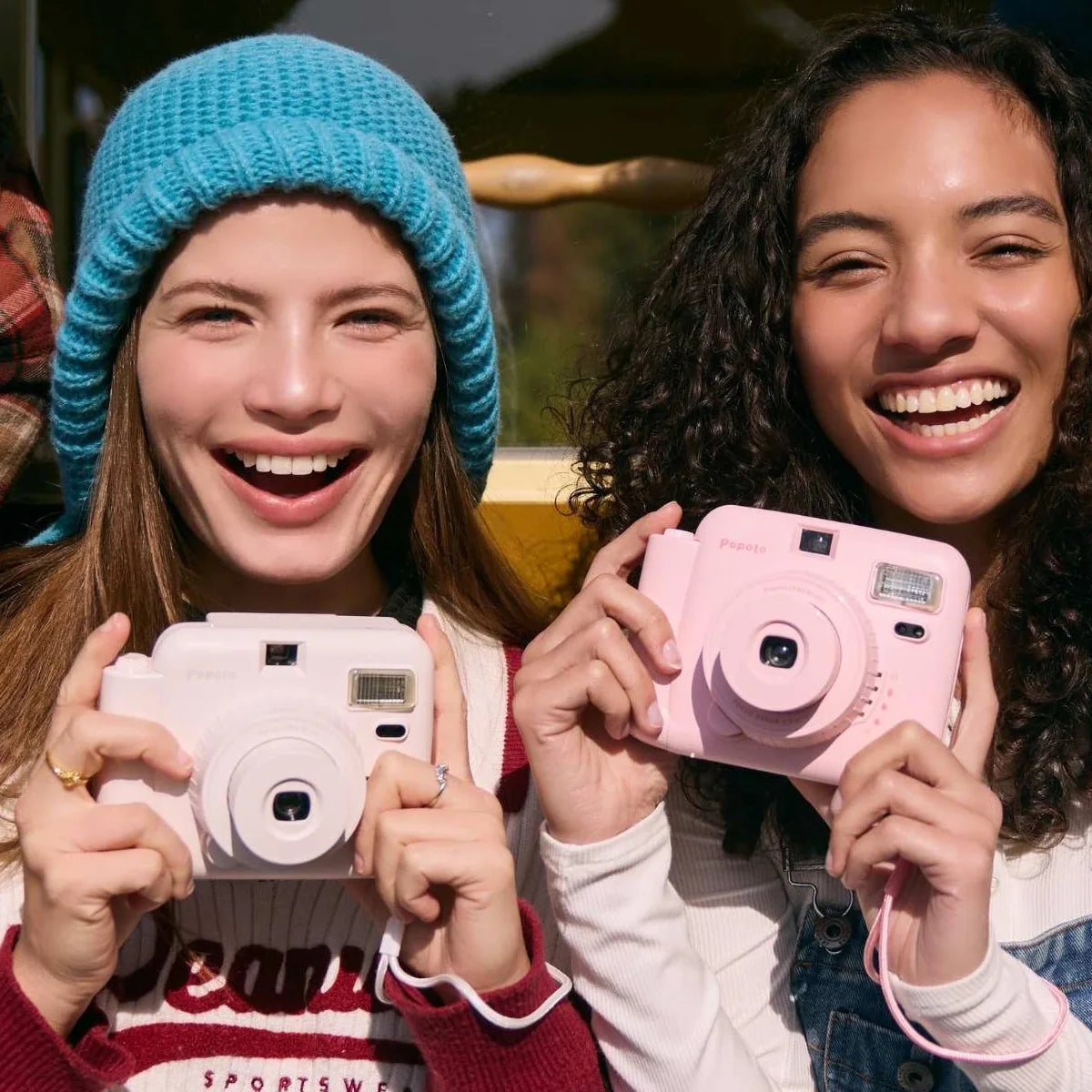 Popoto Instant Camera Cute Macaron Trendy Film Camera for Fujifilm Instax Mini Film Aesthetic Photo Camera for Girls Gift
