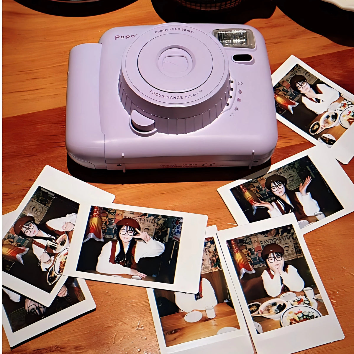 Popoto Instant Camera Cute Macaron Trendy Film Camera for Fujifilm Instax Mini Film Aesthetic Photo Camera for Girls Gift