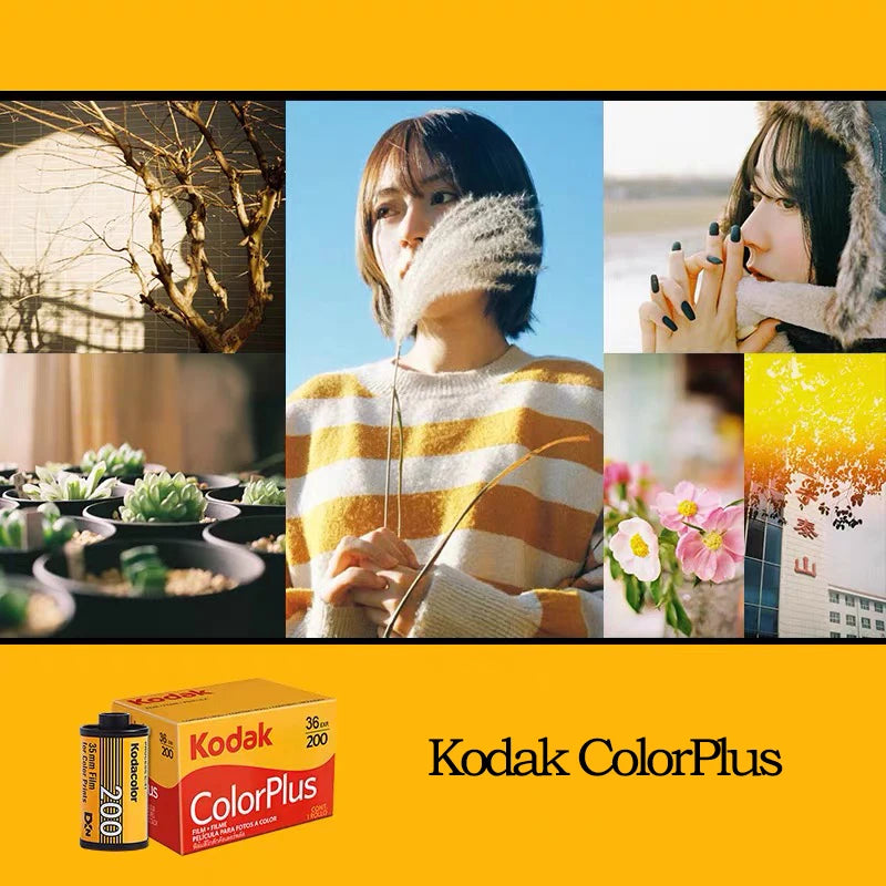 Kodak ColorPlus 200 35mm Color Films 1-10 Rolls 36 Exposures Per Roll For Kodak H35/H35N/M35/M38 /F9 Film Cameras 35mm Film