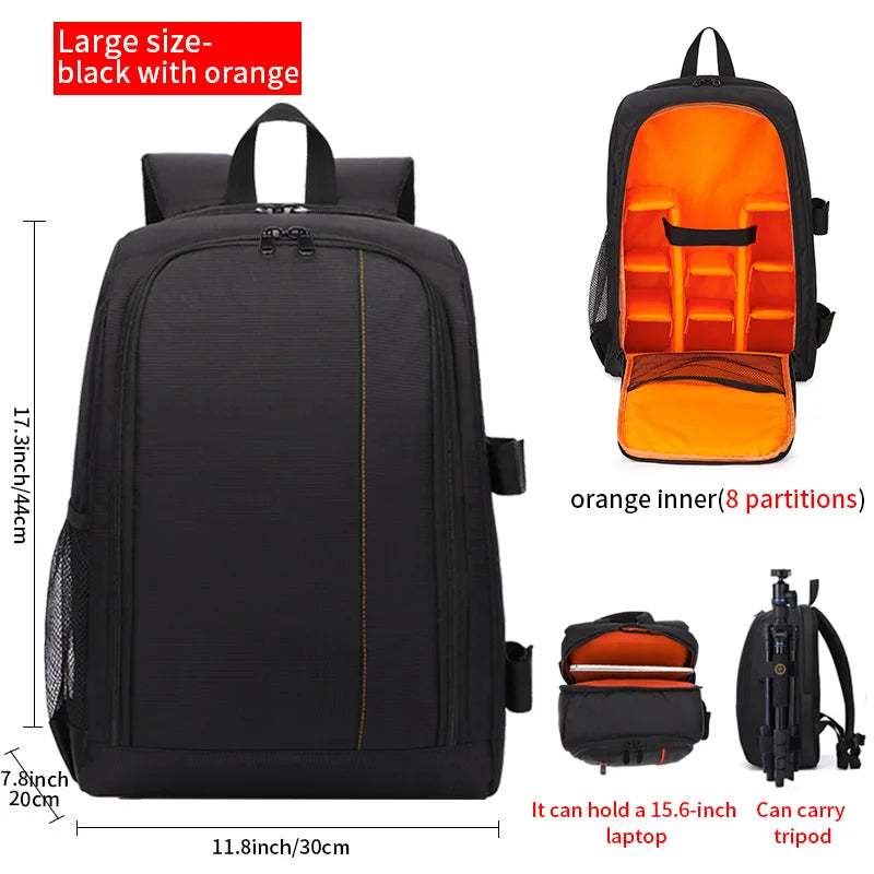 Digital Camera Backpack, Outdoor Large-Capacity Camera Bag, Laptop Backpack, Multi-Functional Convenient Backpack