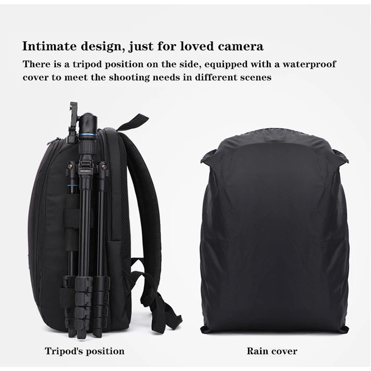 Digital Camera Backpack, Outdoor Large-Capacity Camera Bag, Laptop Backpack, Multi-Functional Convenient Backpack