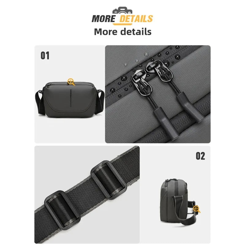 Men's Crossbody Camera Bag Portable One Shoulder Micro-Single Storage Outdoor Digital SLR Camera Pouch