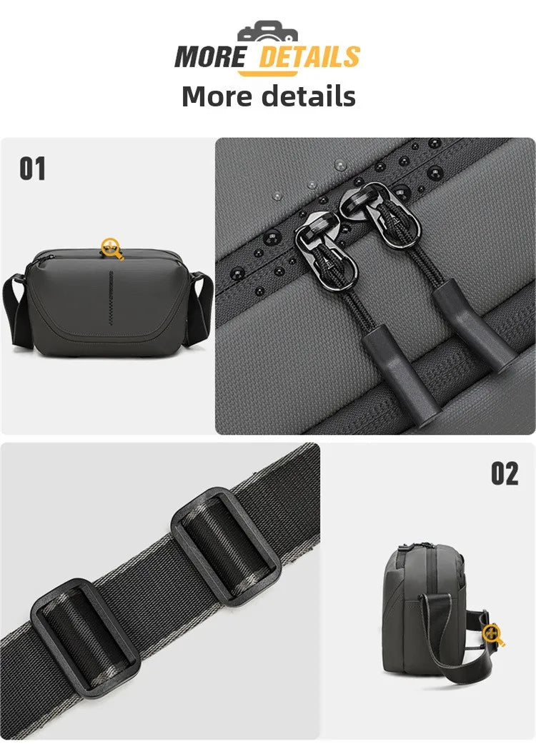 Men's Crossbody Camera Bag Portable One Shoulder Micro-Single Storage Outdoor Digital SLR Camera Pouch
