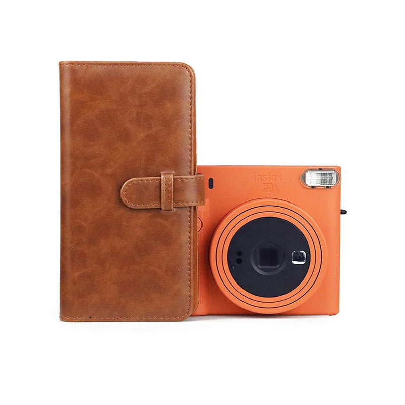 80 Pockets Retro PU Photo Album Fit For Instax Square Film For Fujifilm SQ1 SQ6 SQ20 SQ10 SP3 Camera Accessories