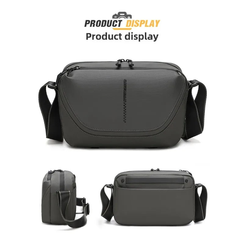 Men's Crossbody Camera Bag Portable One Shoulder Micro-Single Storage Outdoor Digital SLR Camera Pouch