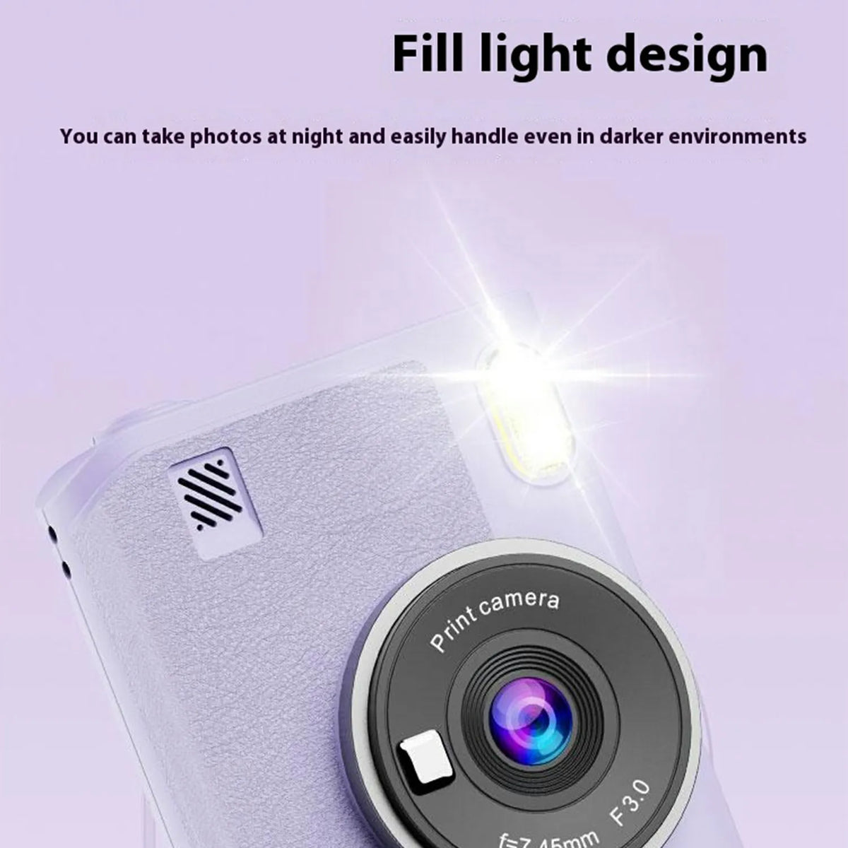 Kid Instant Print Camera 1080P HD Video Recorder 8X Zoom Digital Camera for Girl Boys Best Birthday Christmas Gift 32GB Card