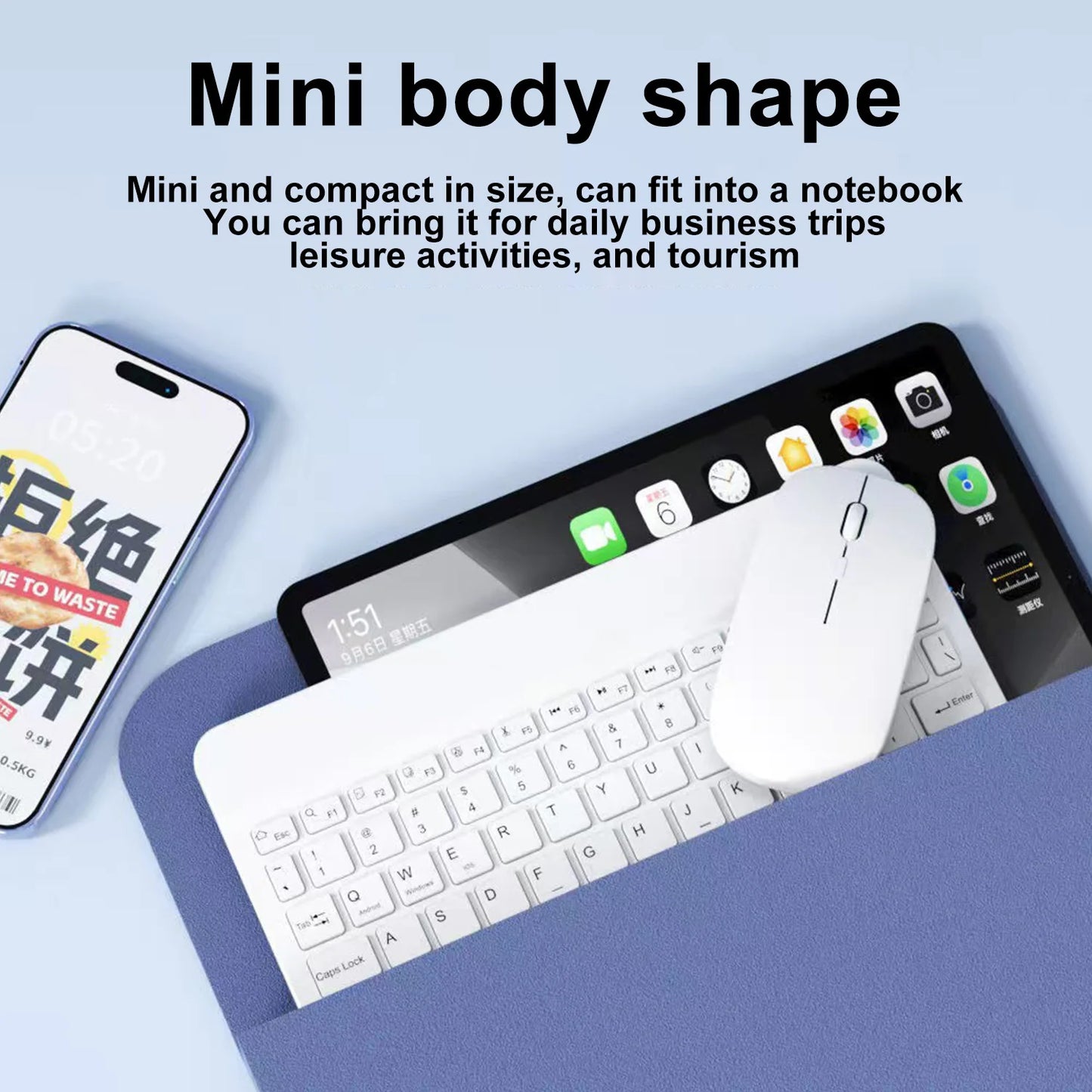 Bluetooth Wireless Keyboard – Multi-Device Portable Keyboard
