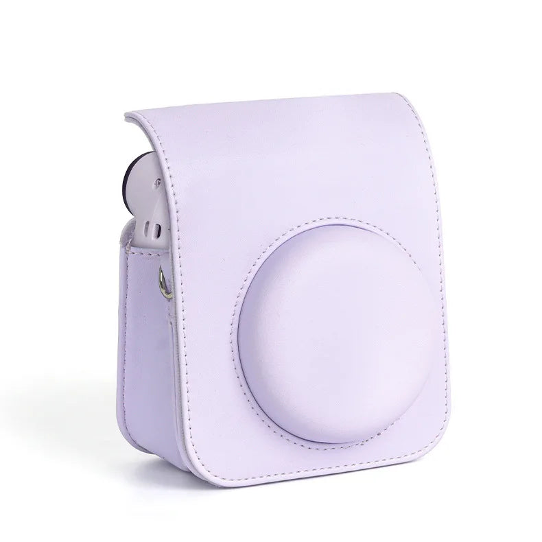 PU Leather Soft Protective Case for Instax Mini 12 Camera with Shoulder Strap Fujifilm Film Camera Travel Bag