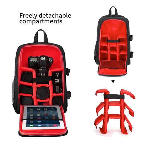 Digital Camera Backpack, Outdoor Large-Capacity Camera Bag, Laptop Backpack, Multi-Functional Convenient Backpack