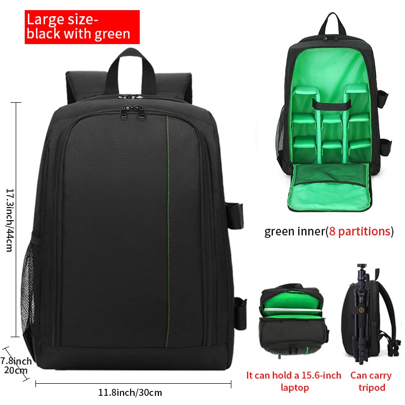 Digital Camera Backpack, Outdoor Large-Capacity Camera Bag, Laptop Backpack, Multi-Functional Convenient Backpack
