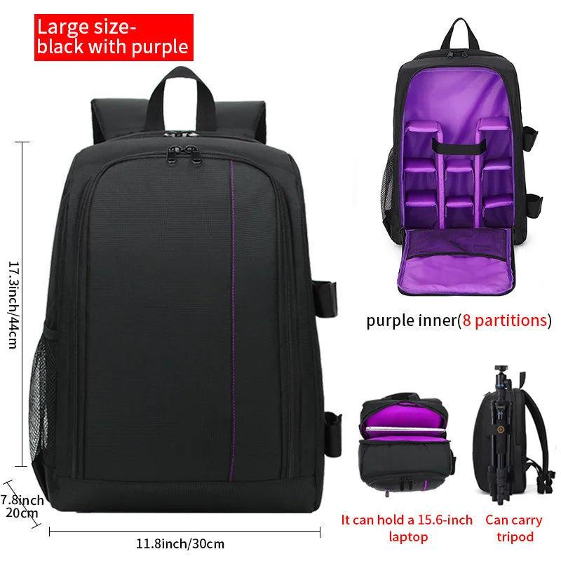 Digital Camera Backpack, Outdoor Large-Capacity Camera Bag, Laptop Backpack, Multi-Functional Convenient Backpack